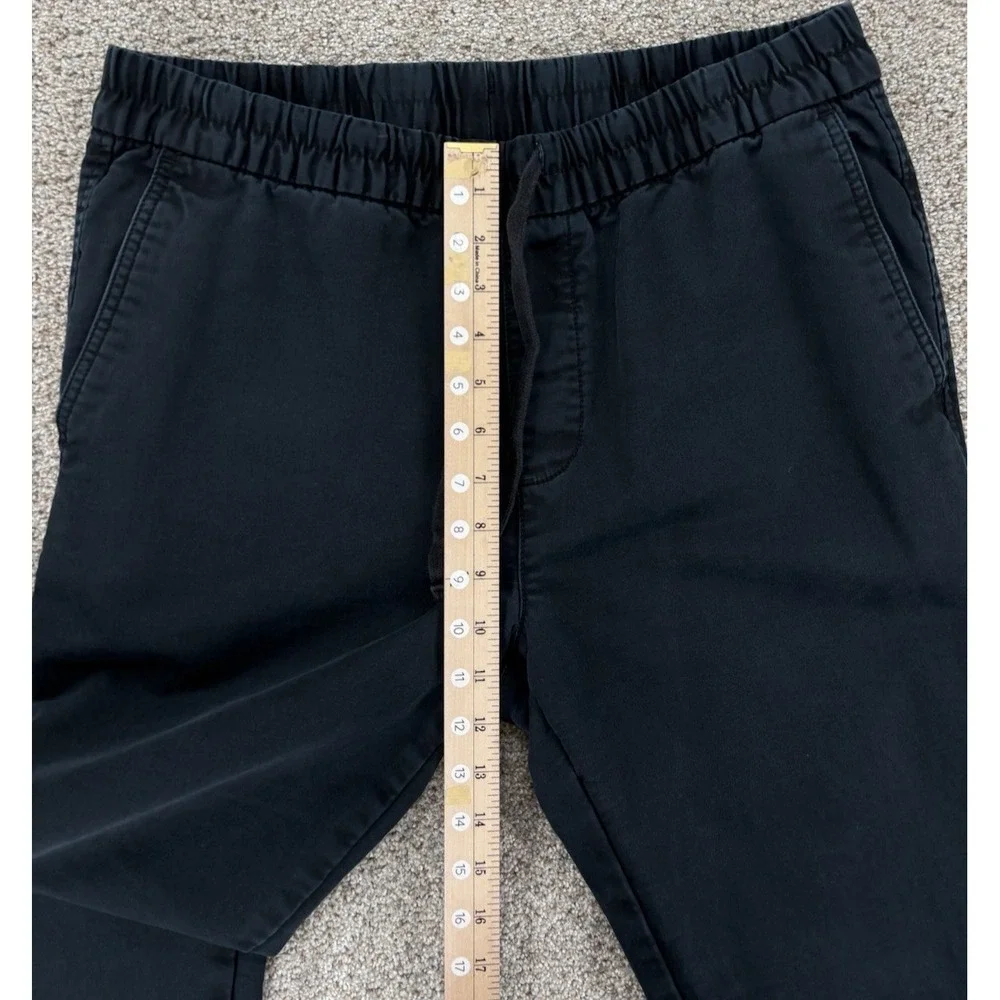 Banana Republic The Travel Jogger Men's M Tall 32x29‎ Black Heavy Cotton Stretch